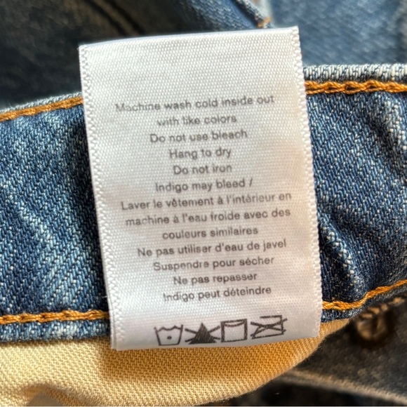 Rag & Bones Maya High Waist Raw Hem Cutoff Denim Hot Shorts Woman’s Sz 31 - Picture 10 of 14